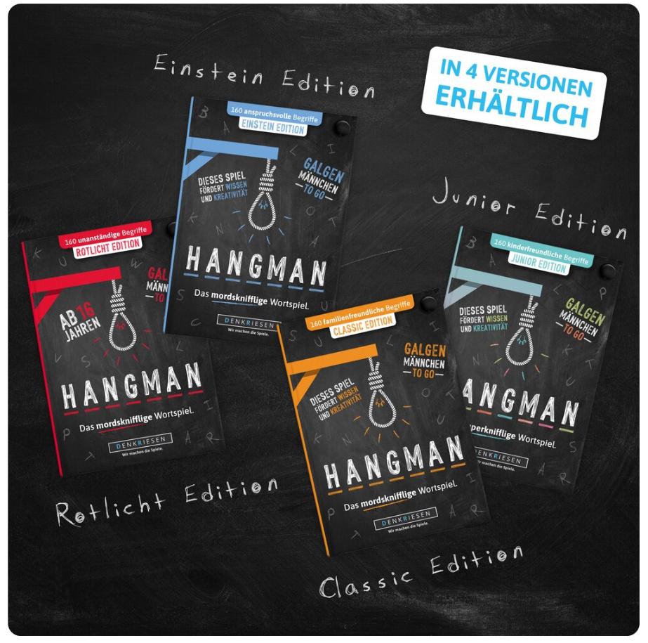 Produktbild Denkriesen - HANGMAN - EINSTEIN EDITION"Galgenmännchen TO GO" 6 von 6