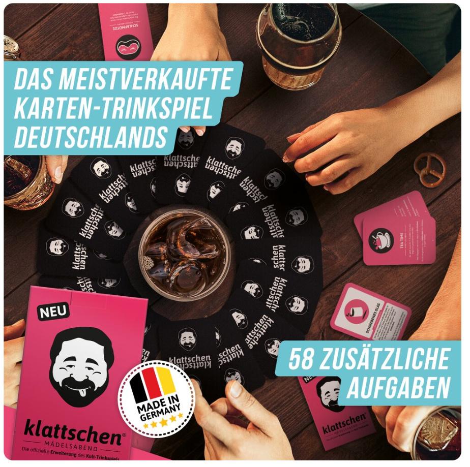 Produktbild Denkriesen - DENKRIESEN - klattschen Mädelsabend - SPIELKARTENKARTON"Das wahrscheinlich beste Trinkspiel aller Zeiten" 4 von 6