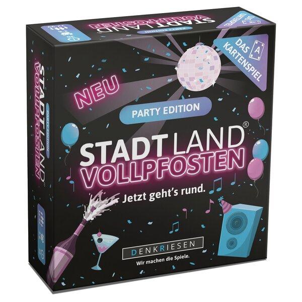 Denkriesen - STADT LAND VOLLPFOSTEN® – Das Kartenspiel – PARTY EDITION"Jetzt geht's rund."