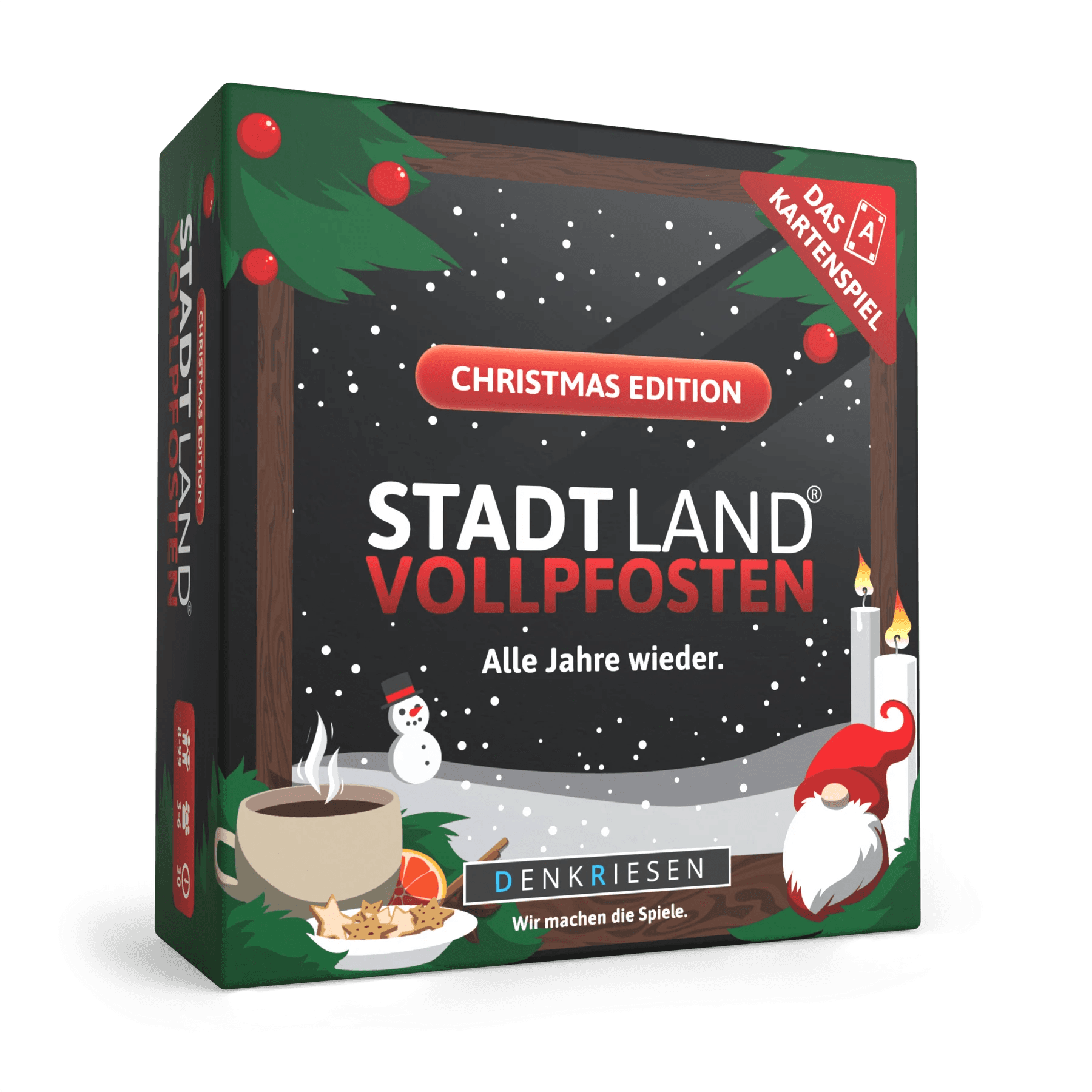 Denkriesen - Stadt Land Vollpfosten – Das Kartenspiel Christmas Edition!