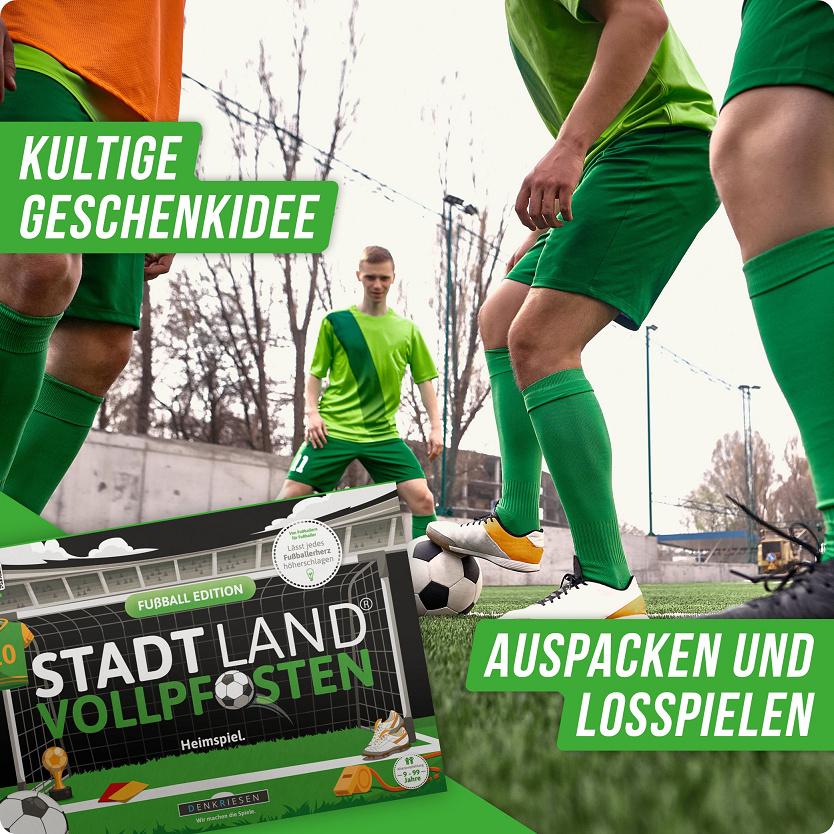 Produktbild Denkriesen - Stadt Land Vollpfosten® Fußball Edition –"Heimspiel."| A4 Spielblock 3 von 6
