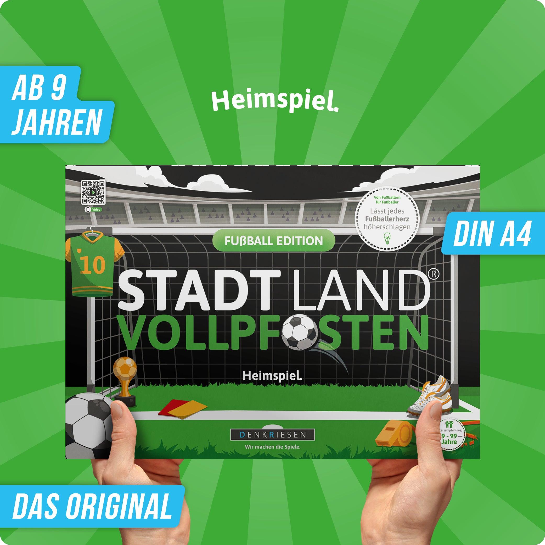 Produktbild Denkriesen - Stadt Land Vollpfosten® Fußball Edition –"Heimspiel."| A4 Spielblock 6 von 6