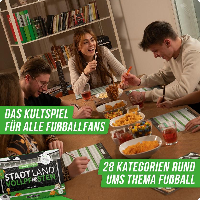 Produktbild Denkriesen - Stadt Land Vollpfosten® Fußball Edition –"Heimspiel."| A4 Spielblock 4 von 6
