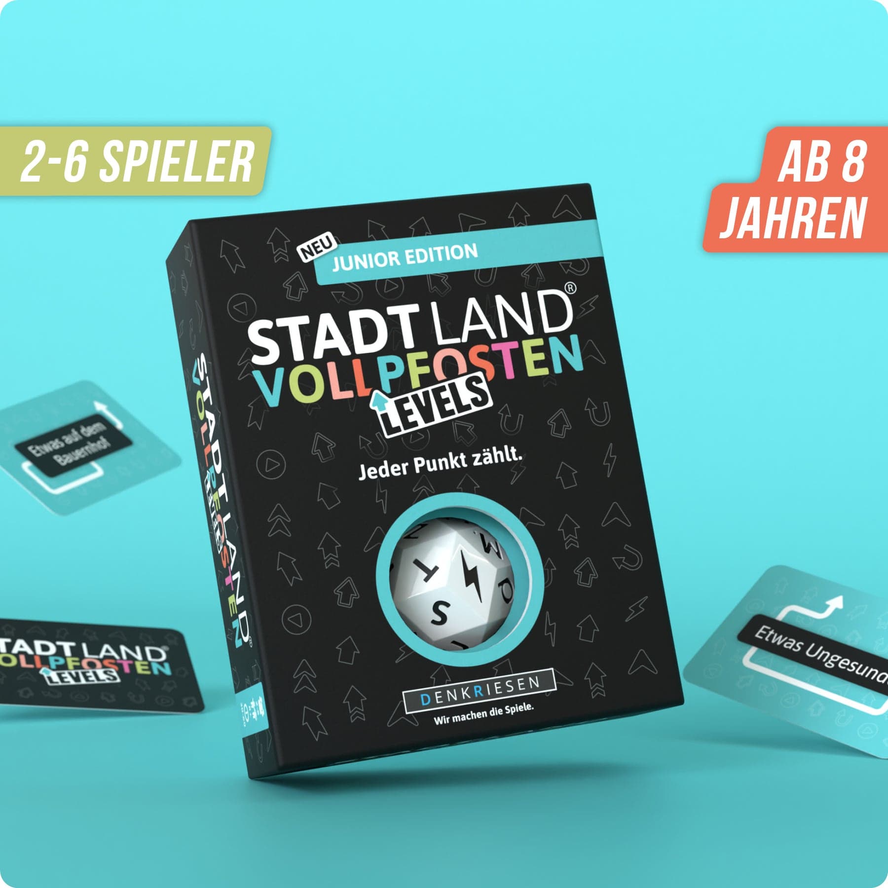Produktbild Denkriesen - Stadt Land Vollpfosten® Junior Edition –"Jeder Punkt zählt."| Levels 5 von 5