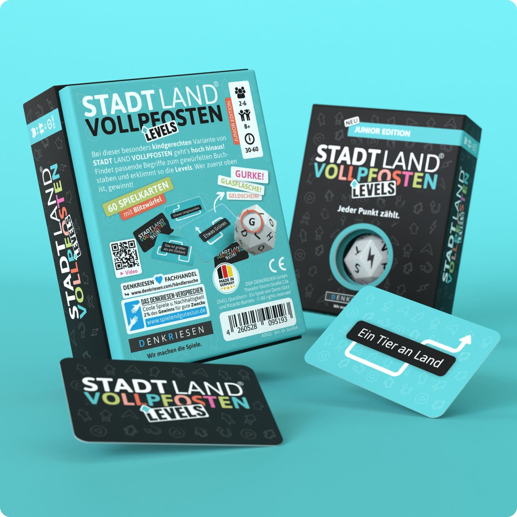 Produktbild Denkriesen - Stadt Land Vollpfosten® Junior Edition –"Jeder Punkt zählt."| Levels 2 von 5