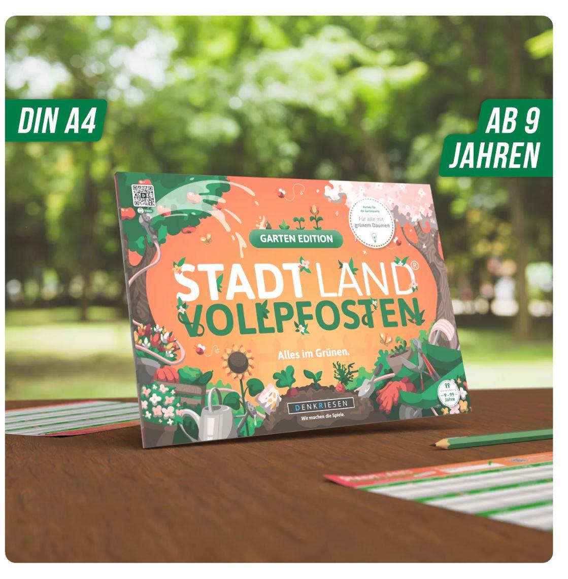 Produktbild Denkriesen - Stadt Land Vollpfosten® Garten Edition –"Alles im Grünen."| A4 Spielblock 4 von 5