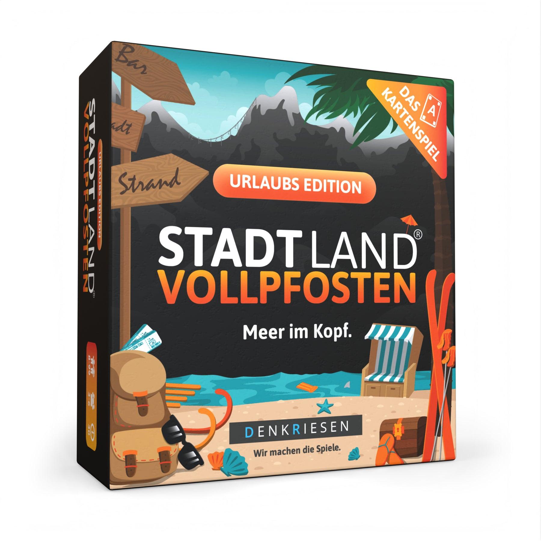Denkriesen - Stadt Land Vollpfosten® Urlaubs Edition –"Meer im Kopf."| Das Kartenspiel