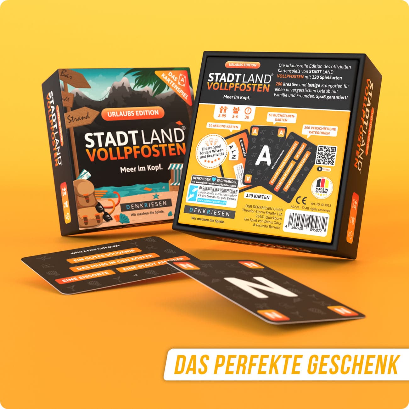 Produktbild Denkriesen - Stadt Land Vollpfosten® Urlaubs Edition –"Meer im Kopf."| Das Kartenspiel 2 von 5