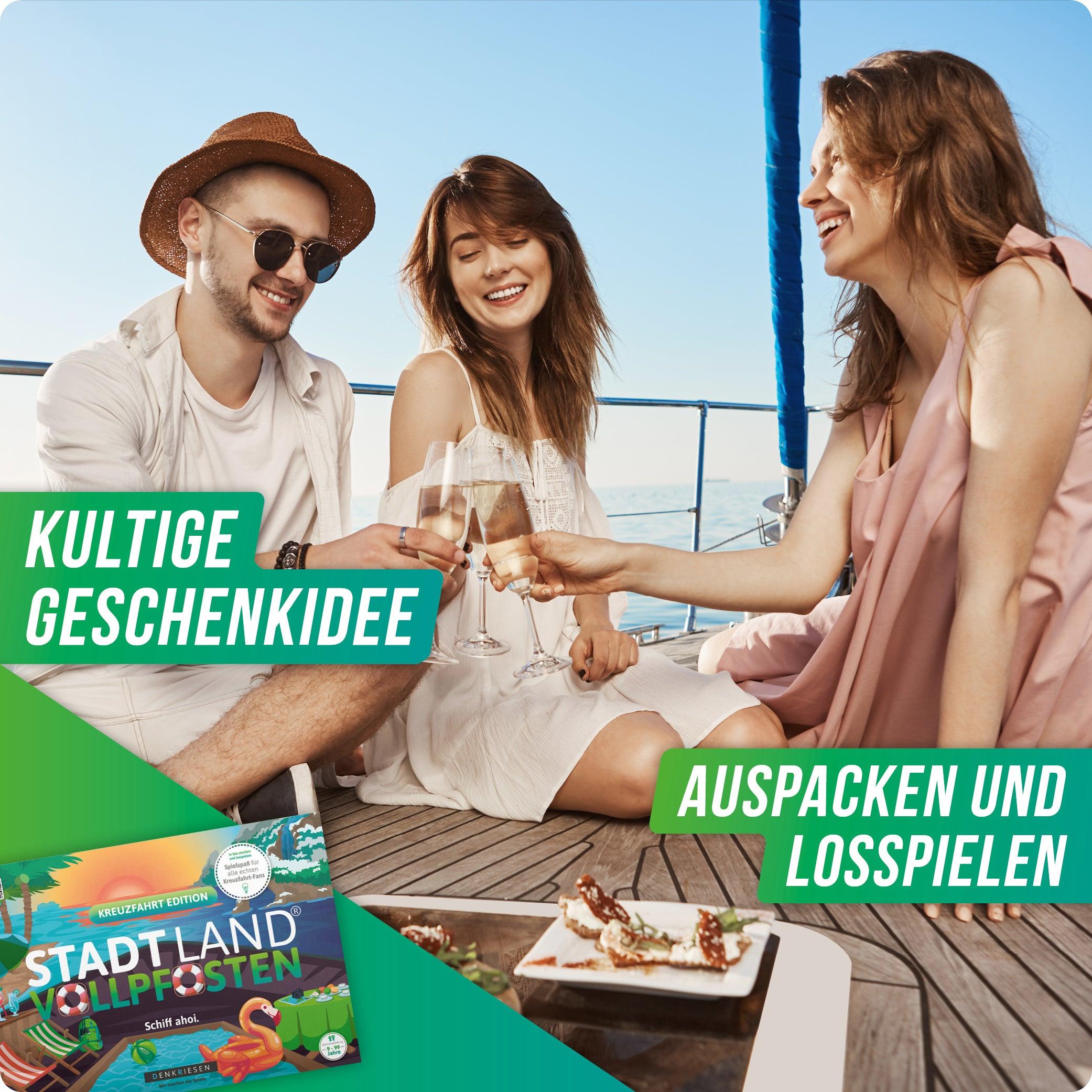 Produktbild Denkriesen - Stadt Land Vollpfosten® Kreuzfahrt Edition –"Schiff ahoi!"| A4 Spielblock 6 von 6