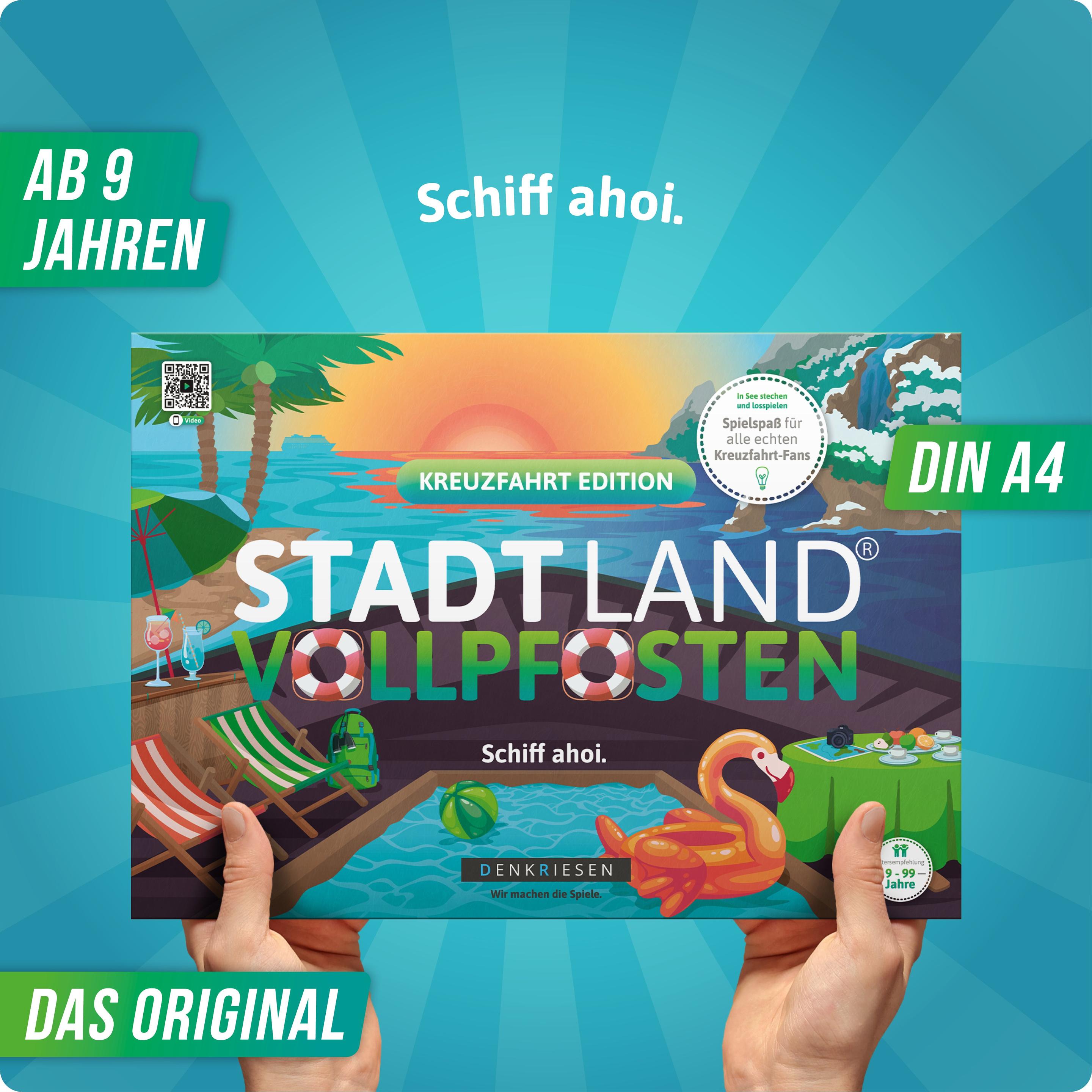 Produktbild Denkriesen - Stadt Land Vollpfosten® Kreuzfahrt Edition –"Schiff ahoi!"| A4 Spielblock 5 von 6