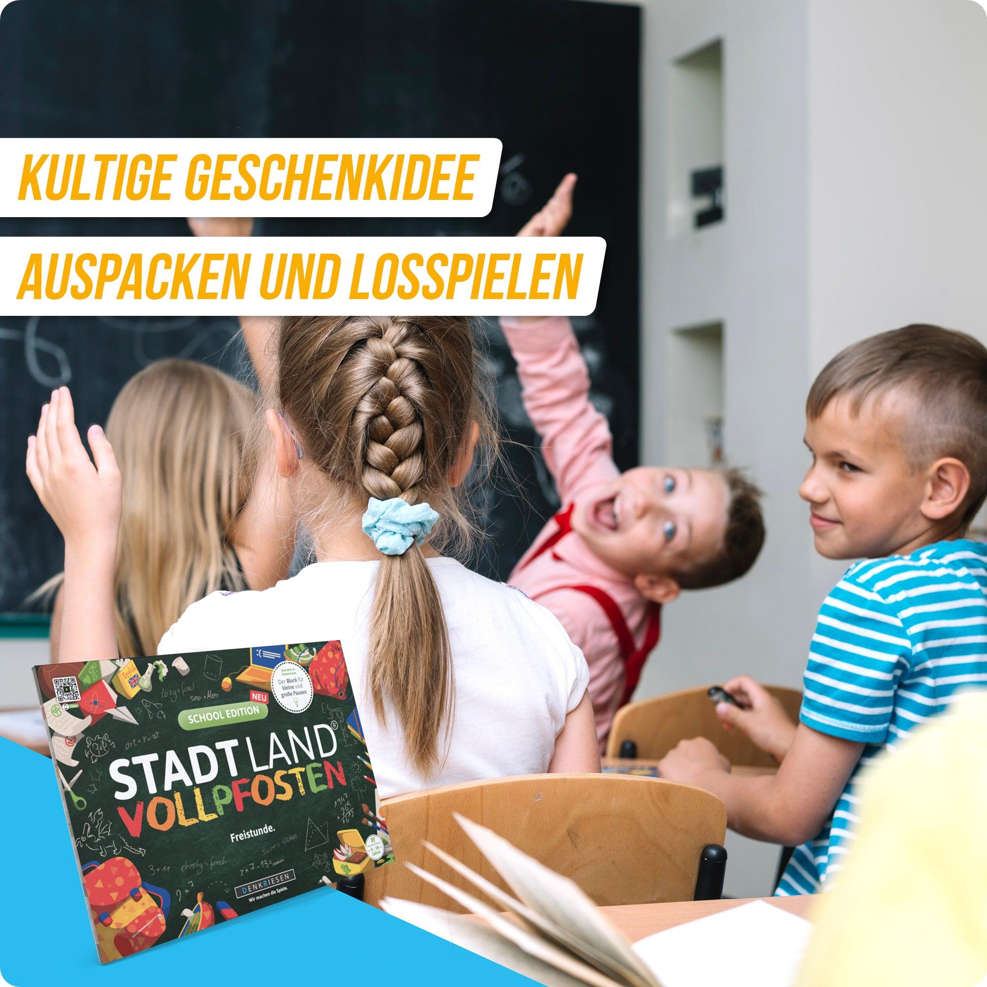 Produktbild Denkriesen - Stadt Land Vollpfosten® School Edition –"Freistunde."| A4 Spielblock 6 von 6