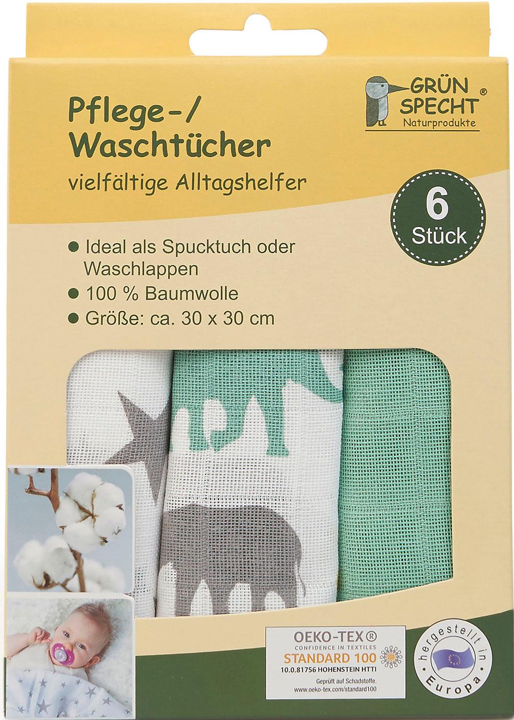 Grünspecht Waschtücher Pflege