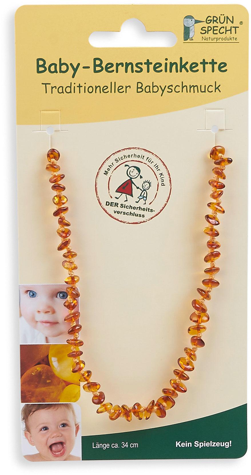 Produktbild Grünspecht Baby-Bernsteinkette, Flachbarock, sortiert 2 von 4