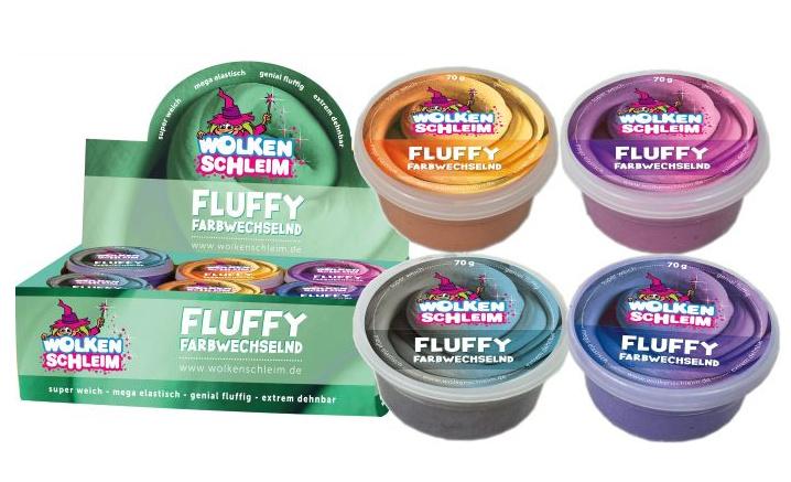 Fun Trading - Wolkenschleim Fluffy Farbwechselnd, 1 Stück, sortiert