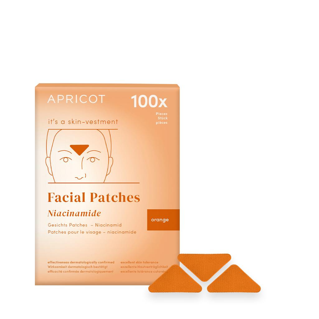 APRICOT Baumwoll-Gesichtspflaster mit Niacinamid