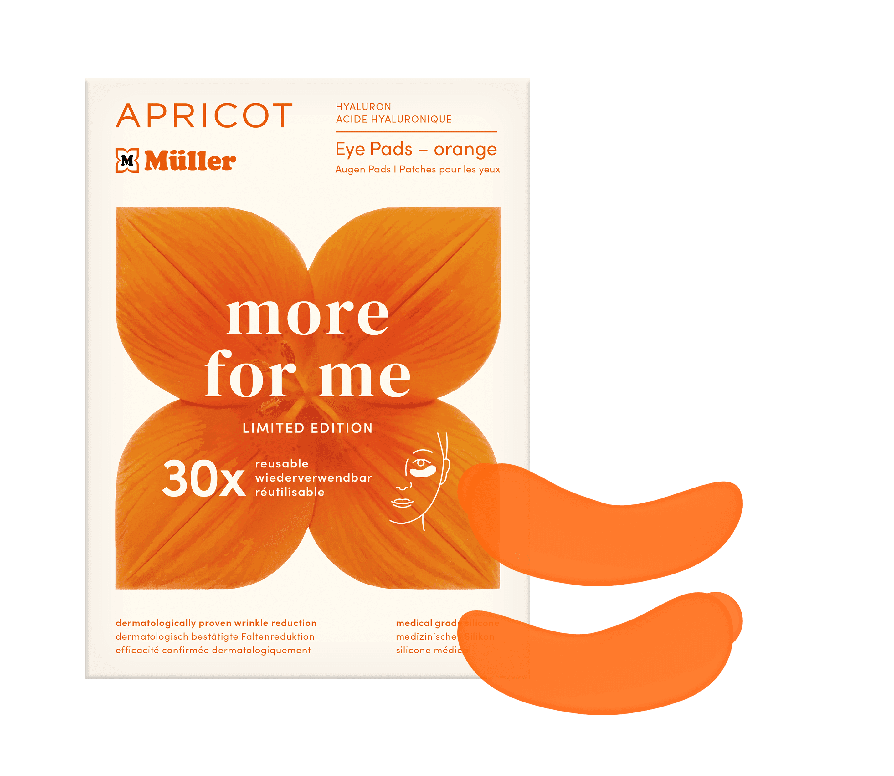 APRICOT Eye Pads Orange Hyaluron Limited Edition more for me