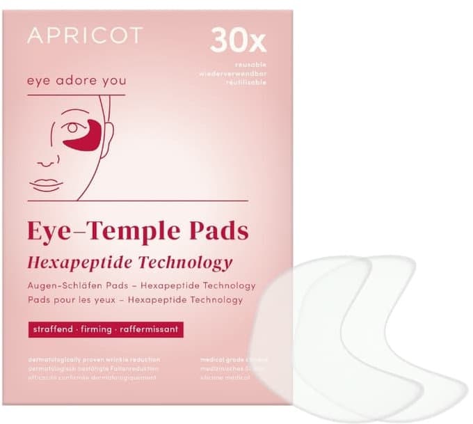 APRICOT Wiederverwendbare Augen-Schläfen Pads mit Hexapeptid Technologie