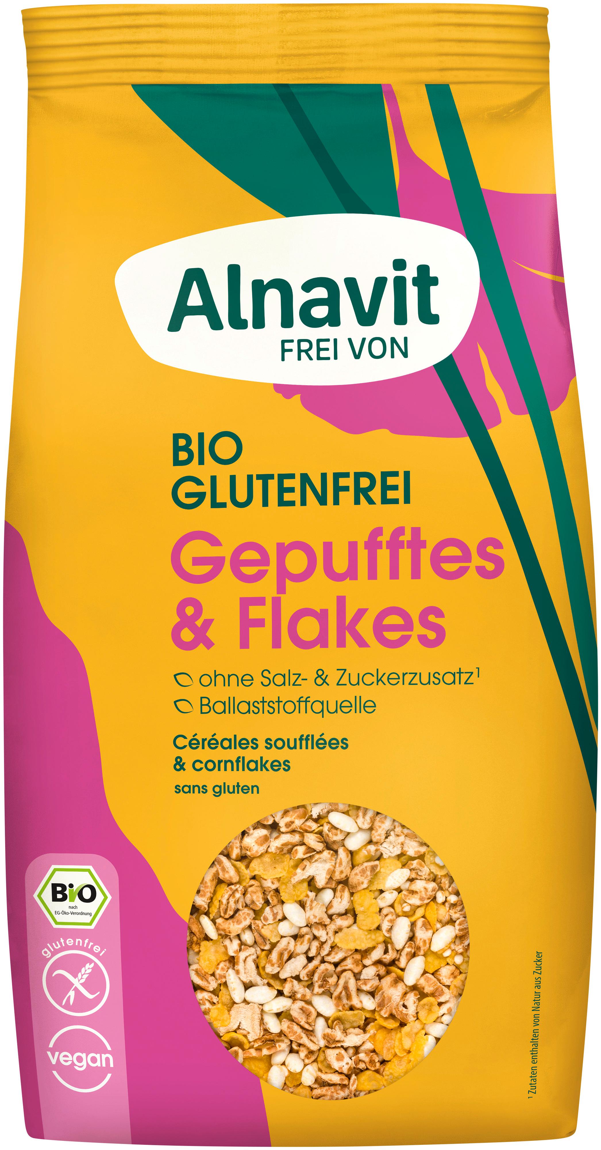 Alnavit Bio Gepufftes&Flakes glutenfrei