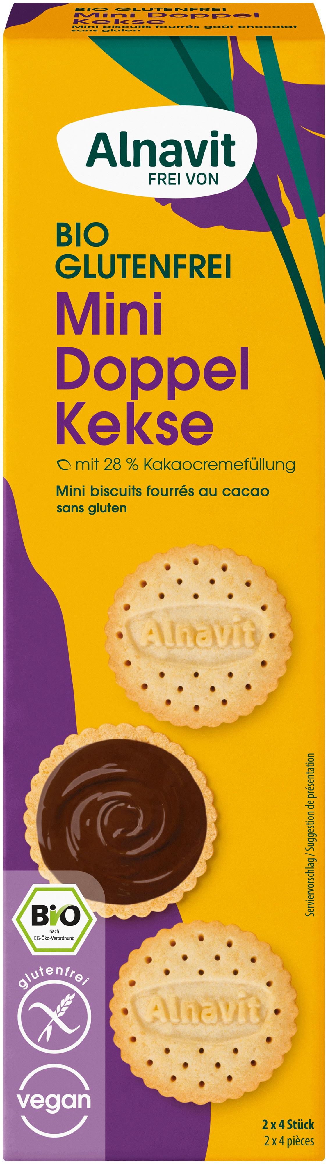 Alnavit Bio Mini Doppelkekse 125G glutenfrei