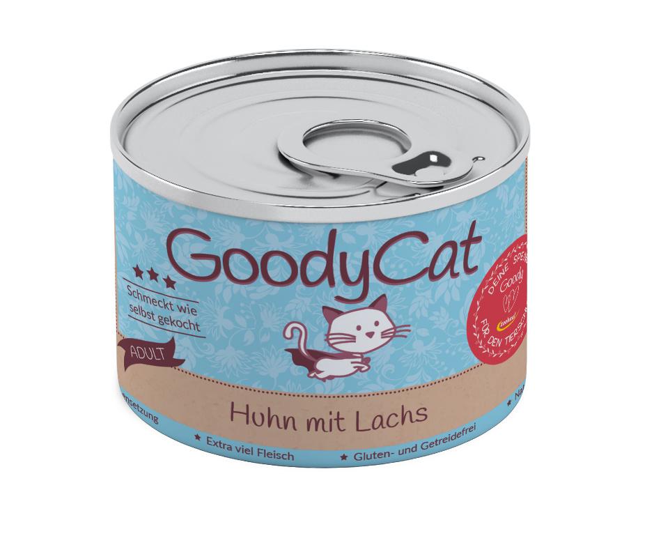 Goodycat Katzen Nassfutter Huhn mit Lachs, Rind&Süßkartoffeln
