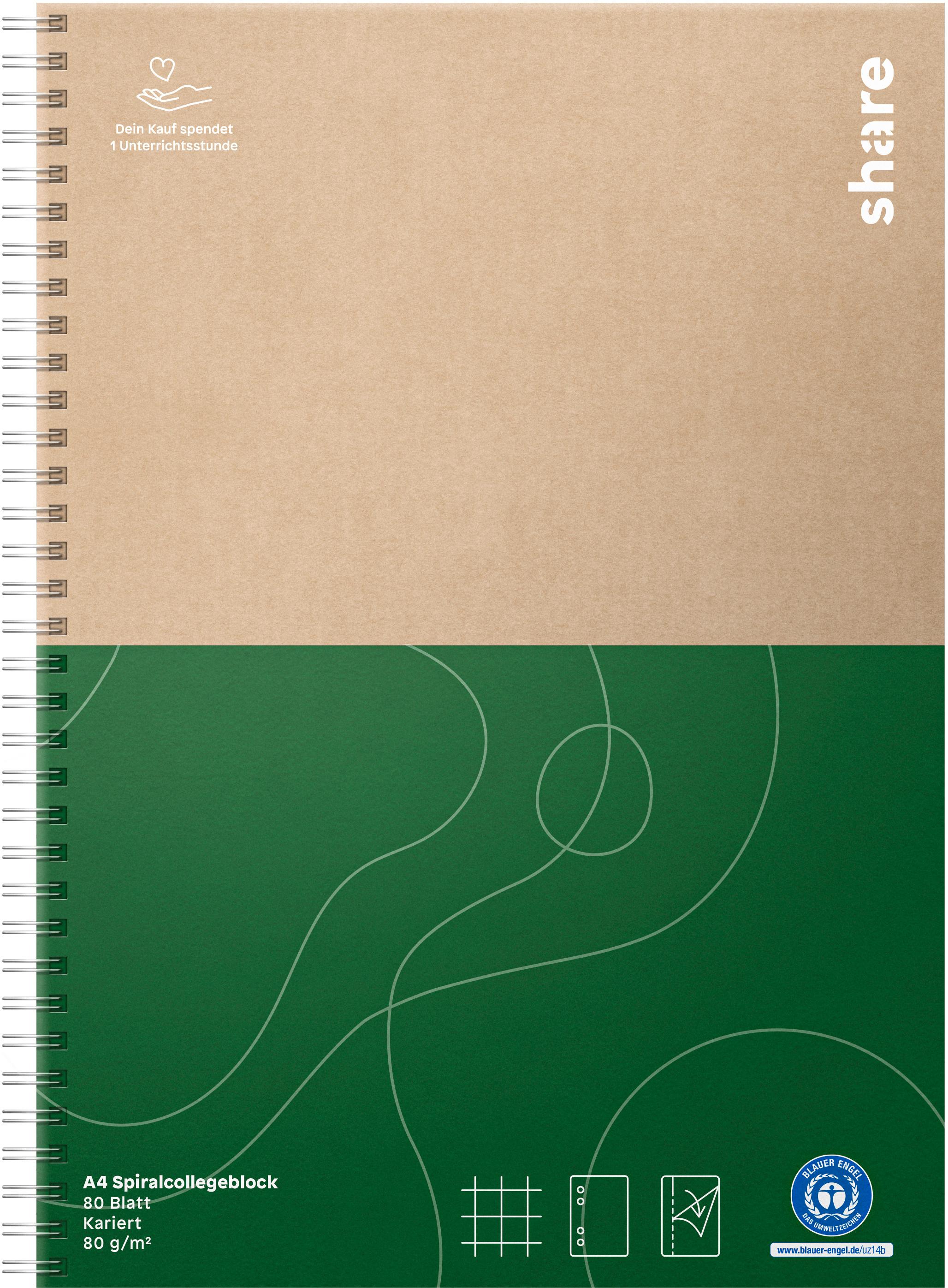 share Spiralcollegeblock A4