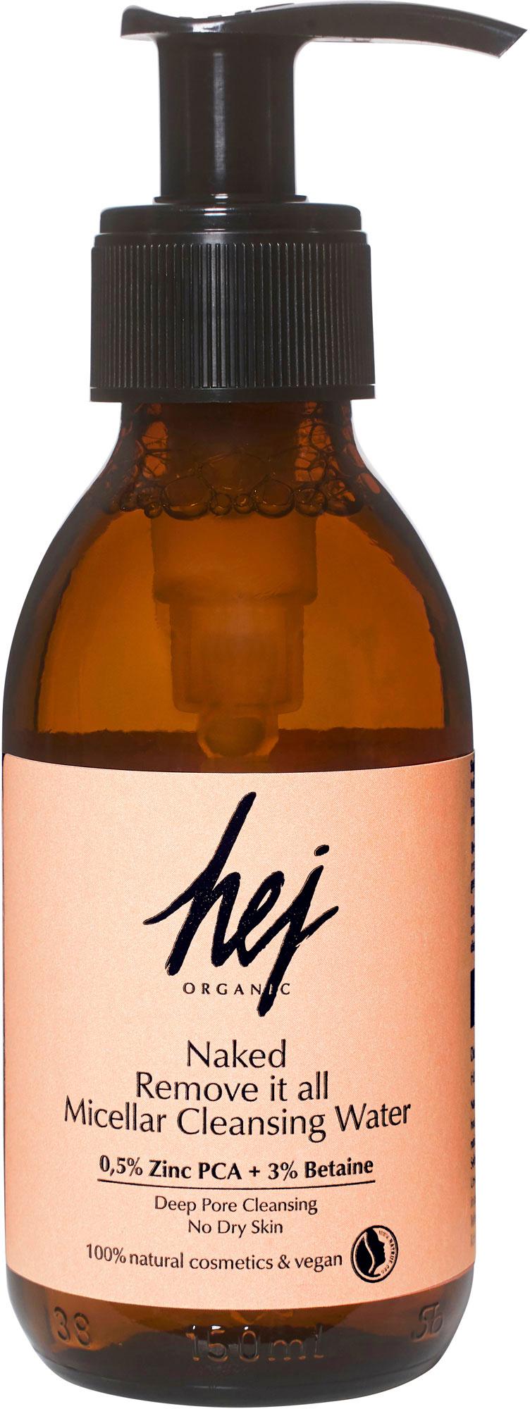 HEJ ORGANIC Reinigungswasser Mizellen Remove It All Naked