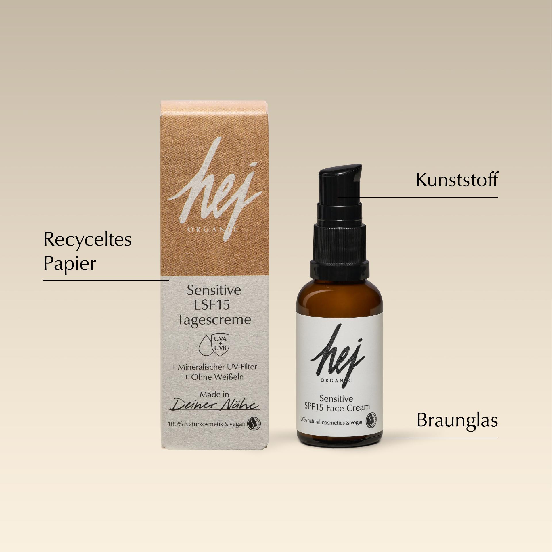 Produktbild HEJ ORGANIC Sensitive Tagescreme LSF 15 4 von 6
