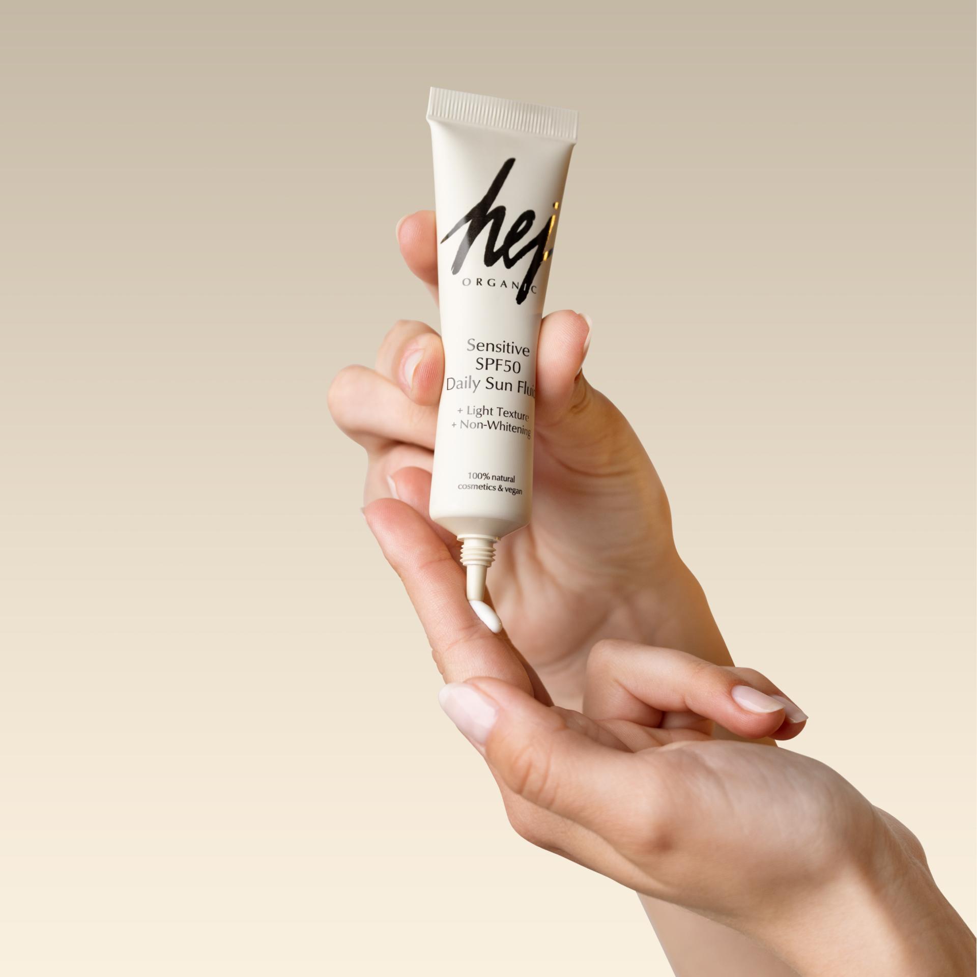 Produktbild HEJ ORGANIC Sensitive Daily Sun Fluid LSF 50 7 von 8