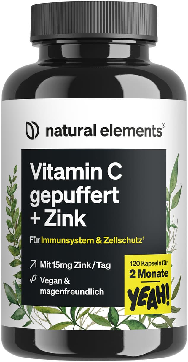 natural elements® Vitamin C gepuffert + Zink