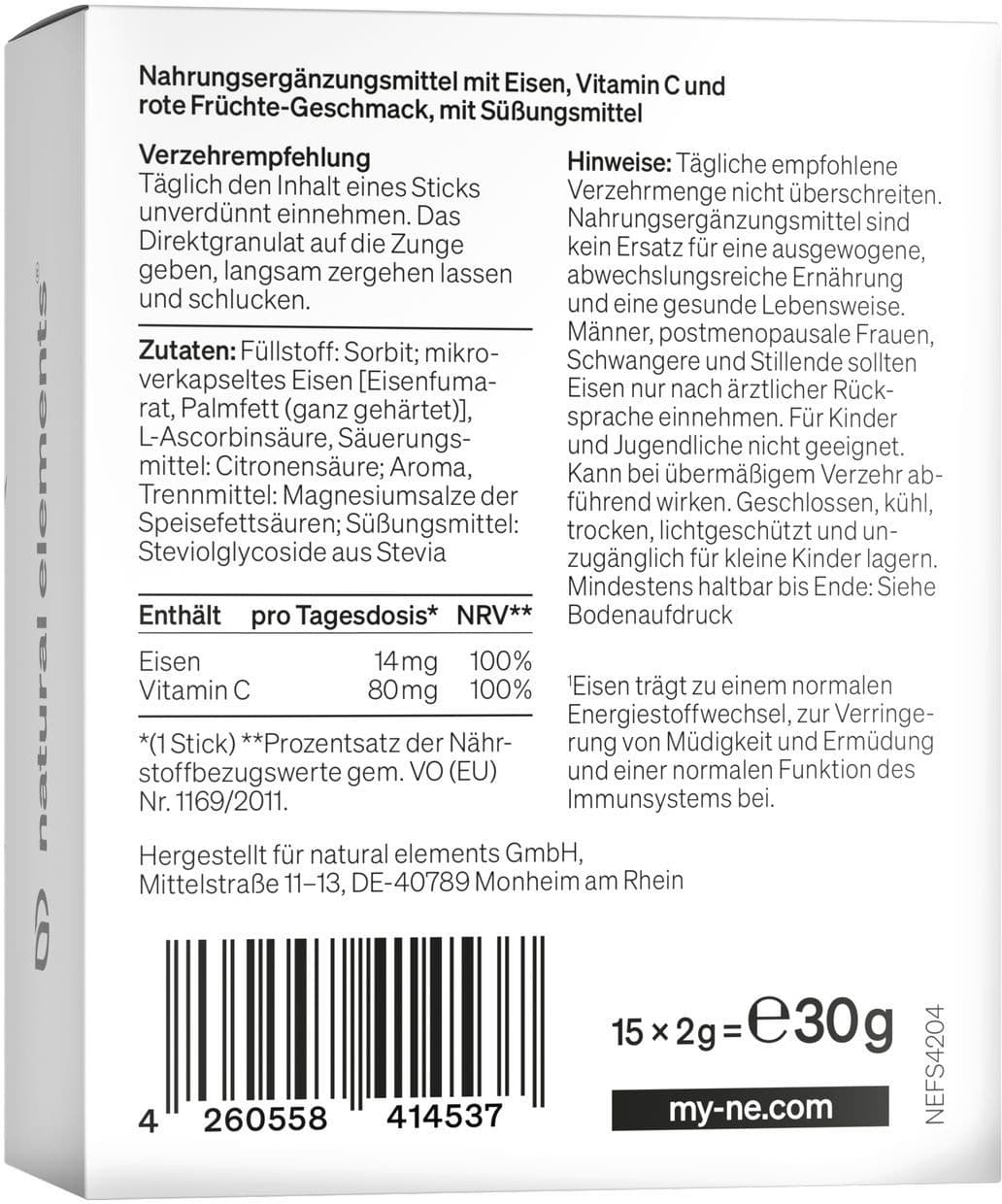 natural elements® Eisen Sticks
