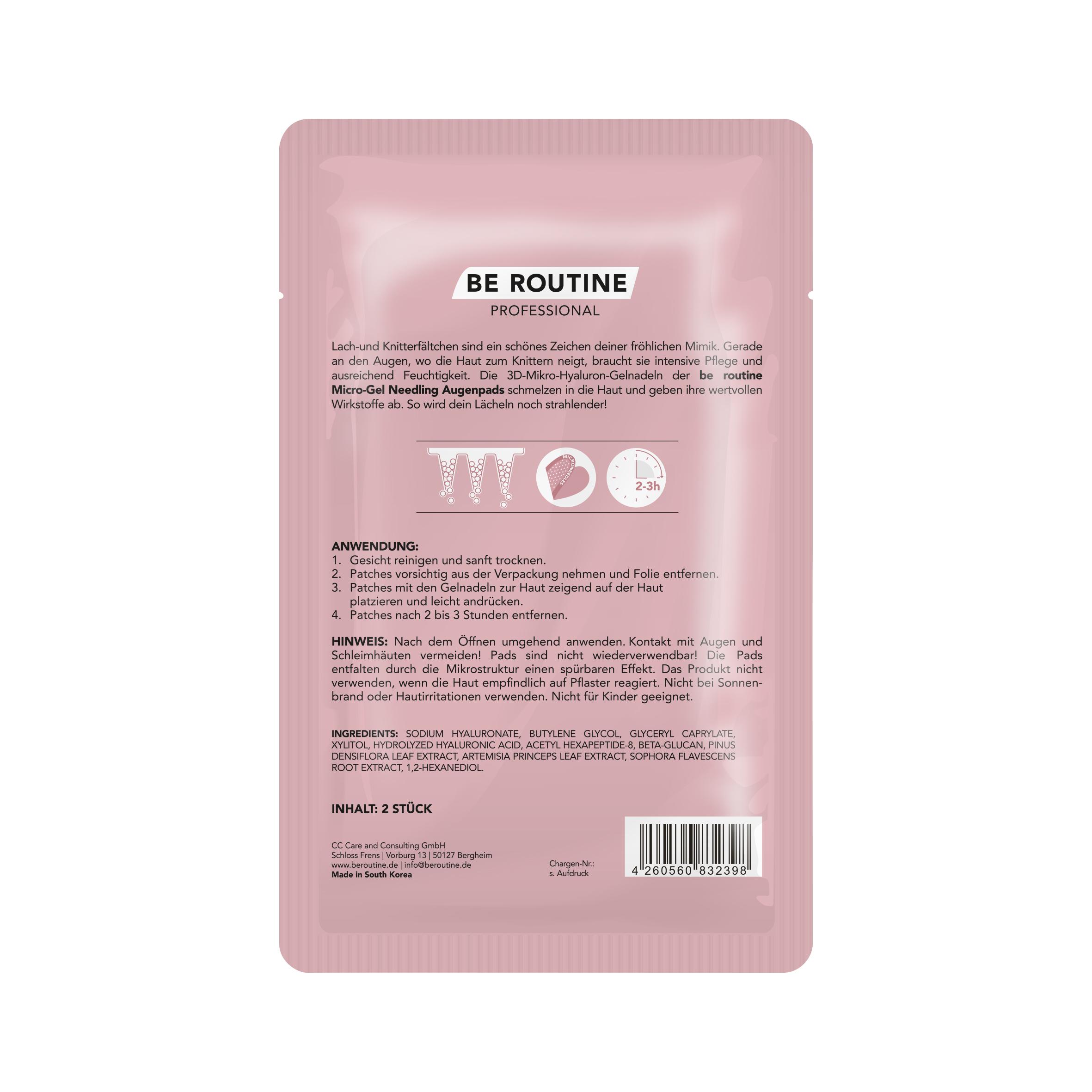 Produktbild be routine Micro-Gel Needling Augenpads 3 von 4
