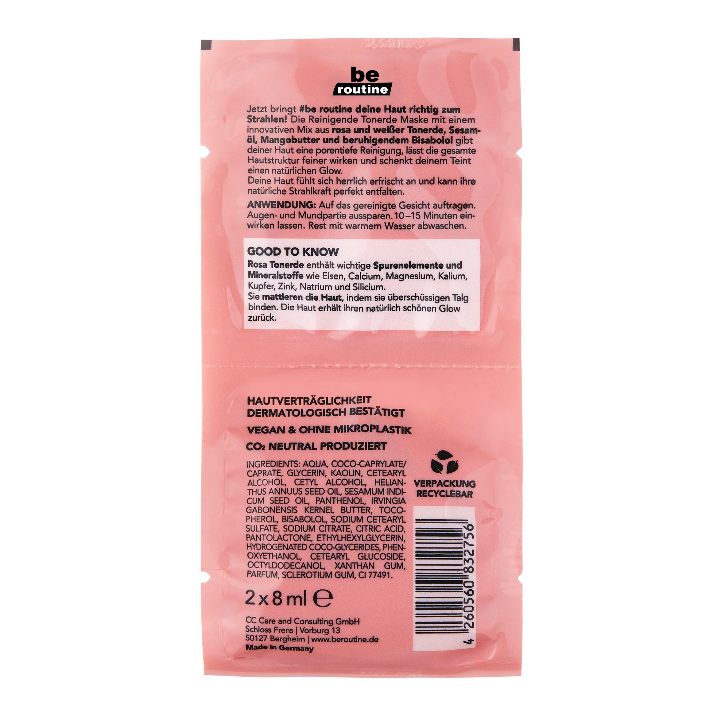 Produktbild be routine Reinigende Tonerde Maske 2 von 4