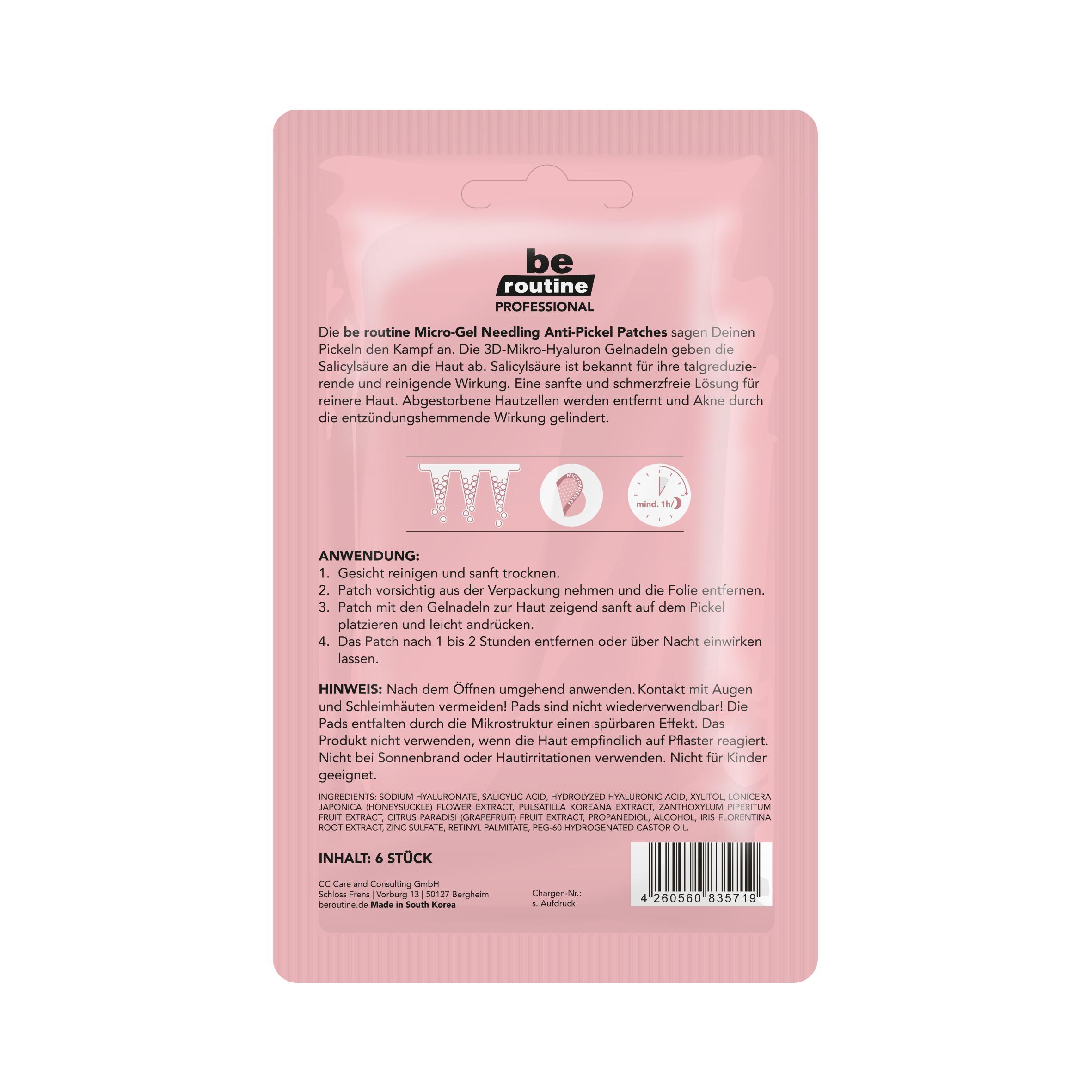 Produktbild be routine Micro-Gel Needling Anti-Pickel Patches 2 von 4