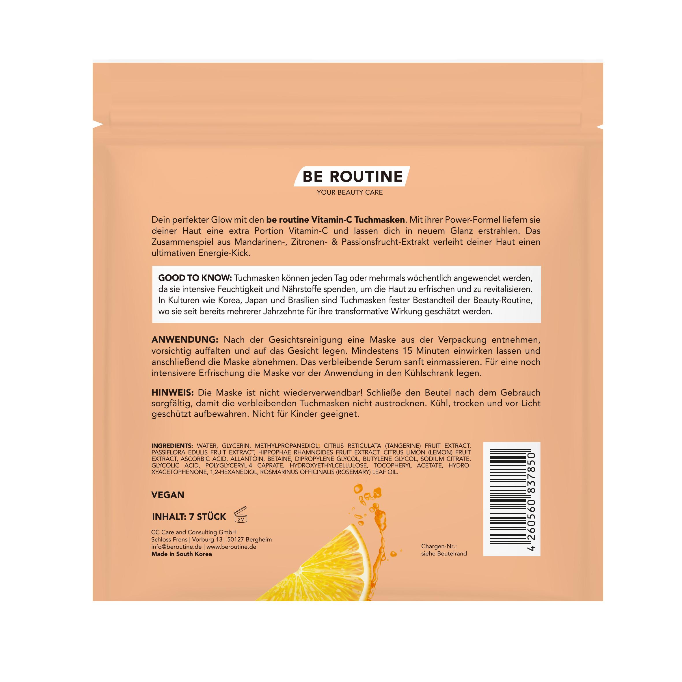 Produktbild be routine Tuchmaske Vitamin-C 2 von 3