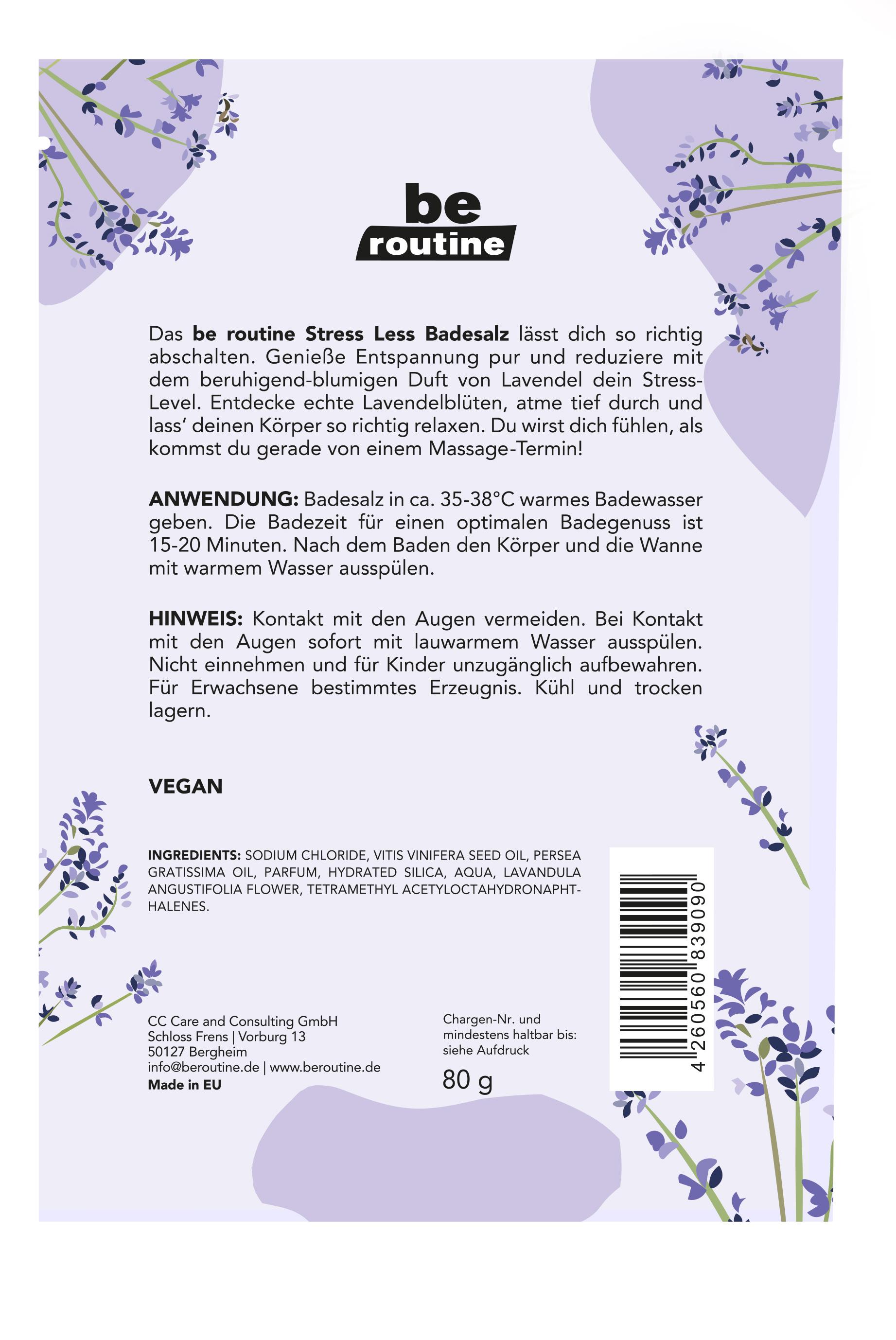 Produktbild be routine Stress Less Badesalz 2 von 2