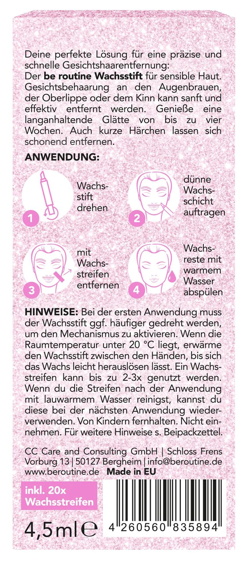 Produktbild be routine Wachsstift Augenbrauen Sensitive 2 von 2