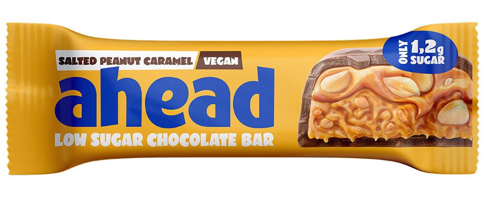 AHEAD Low Sugar Bar Salted Peanut Caramel vegan
