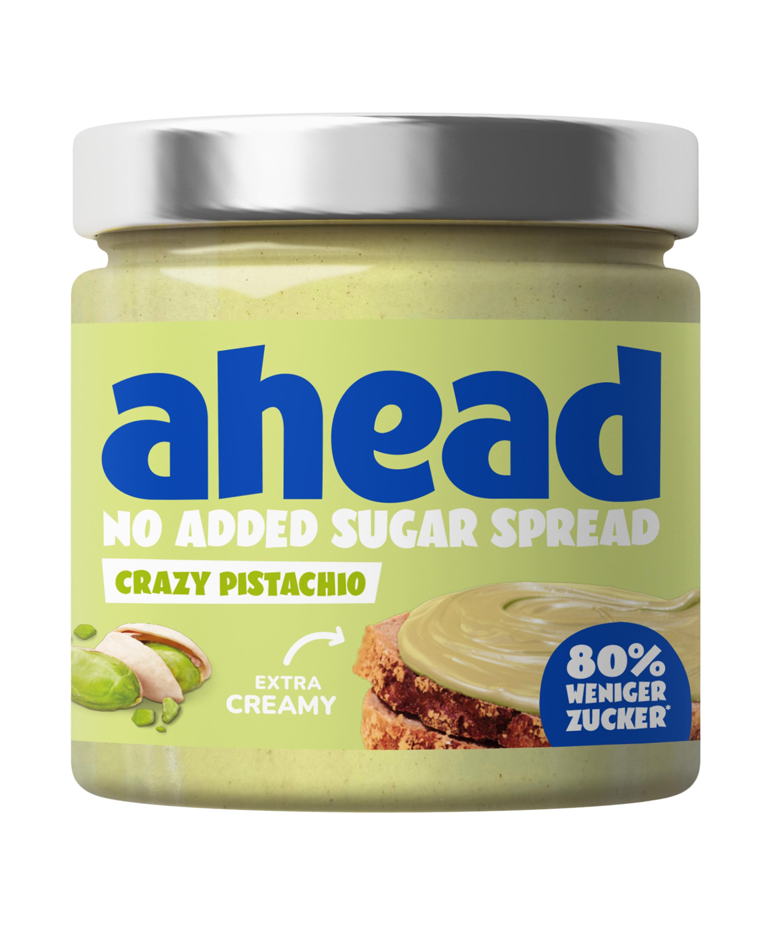 AHEAD Crazy Pistachio No Added Sugar Spread