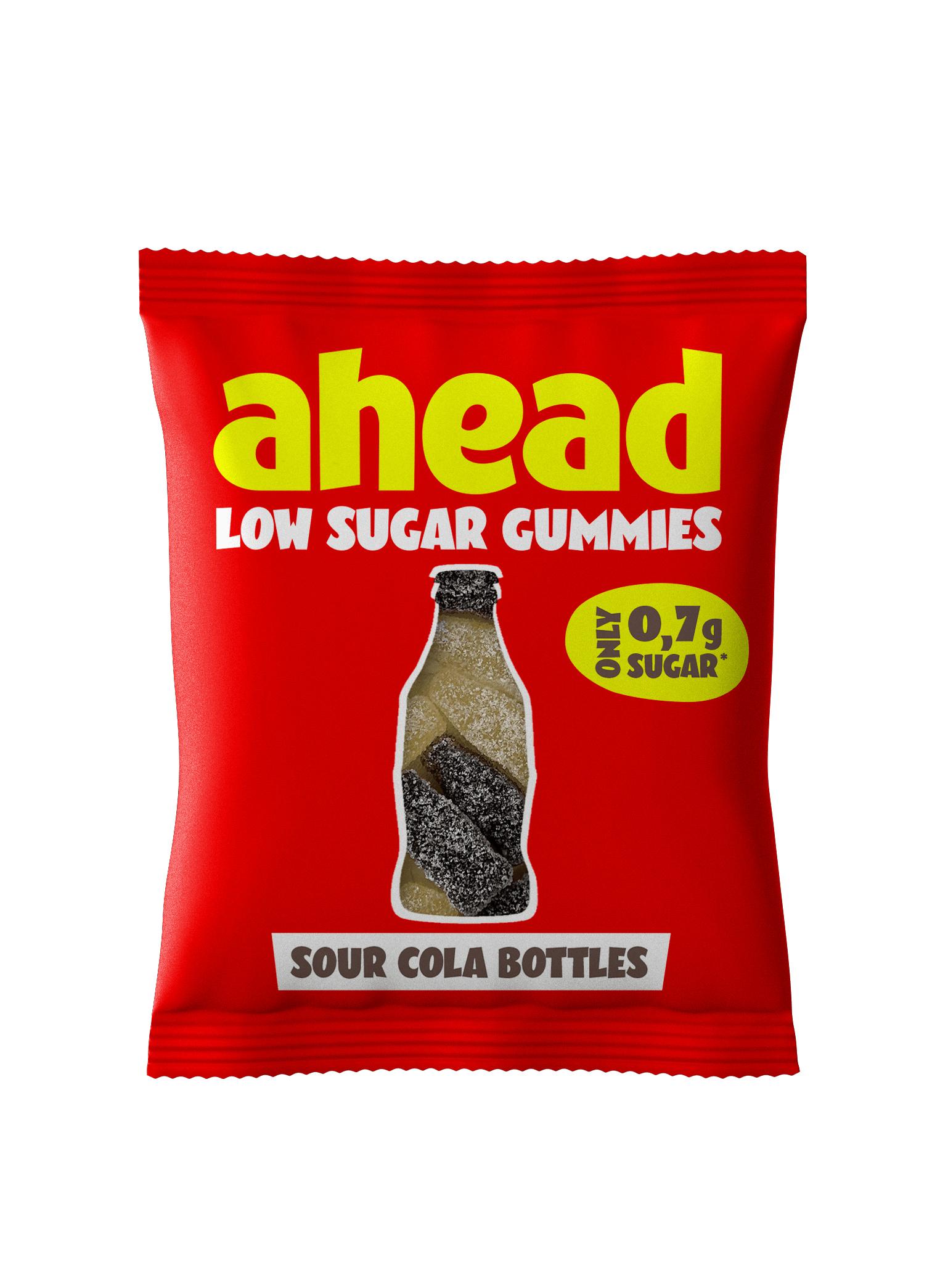 AHEAD Cola Bottles Gummies Low Sugar
