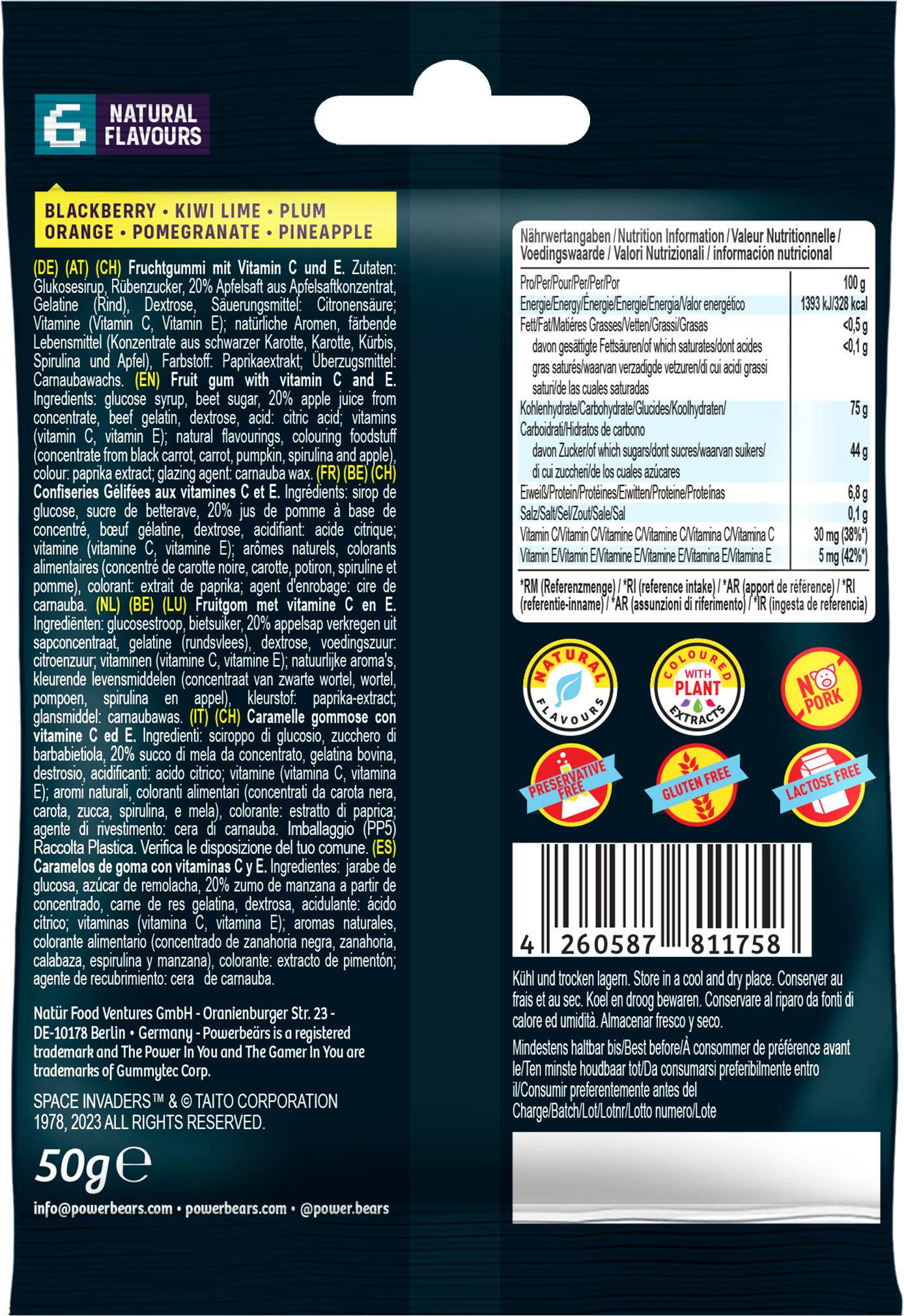 Produktbild POWERBEÄRS Gamer Gummies Space Invaders 5 von 5
