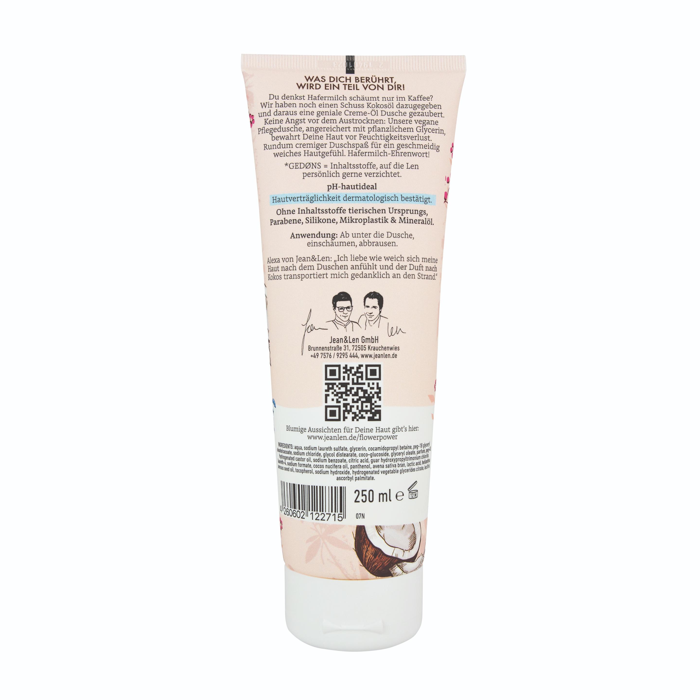 Produktbild Jean&Len Creme-Öl Dusche Intensive Bio-Hafermilch&Kokosöl 2 von 2