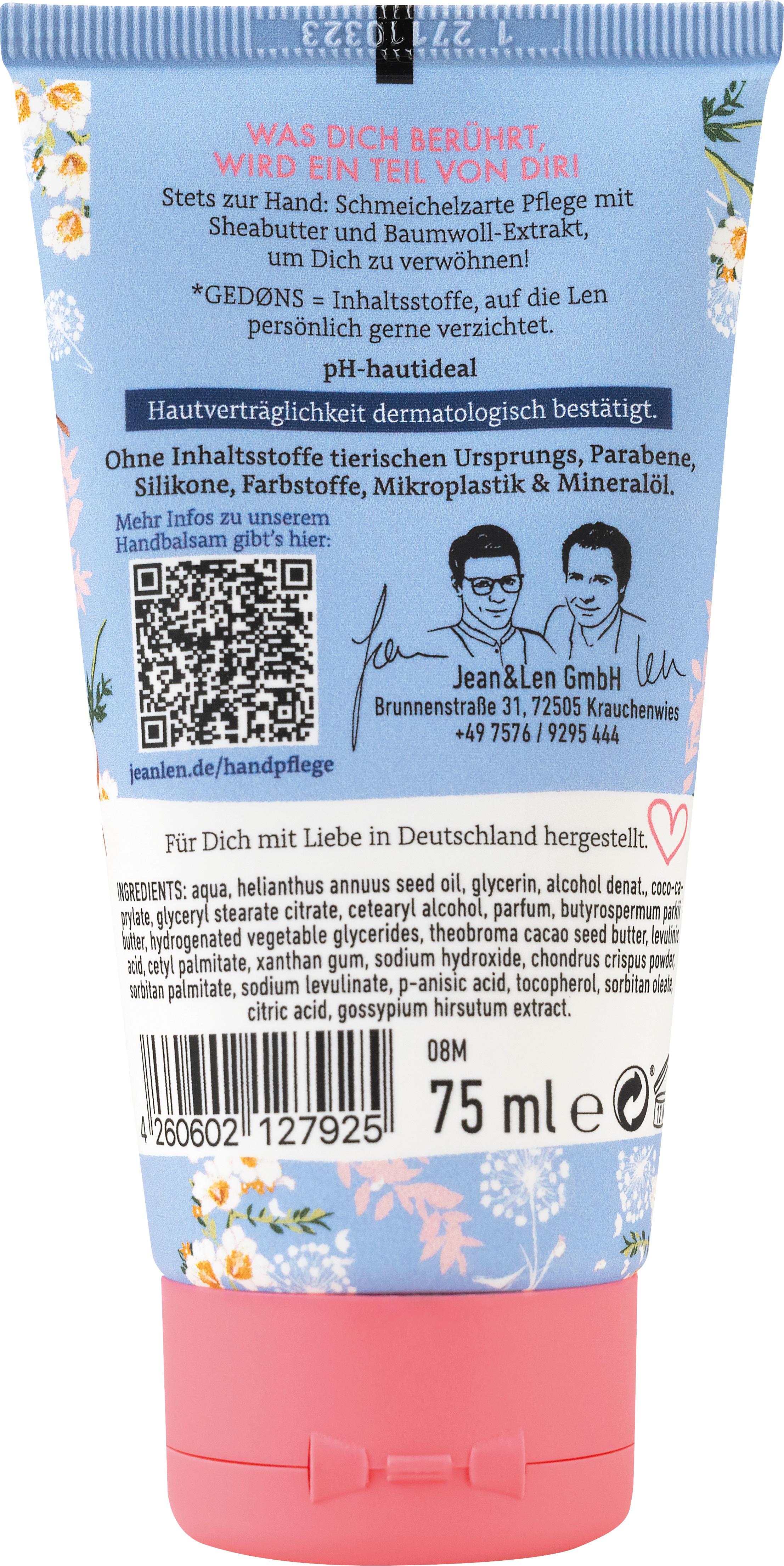 Produktbild Jean&Len Philosophie Handbalsam Baumwolle&Sheabutter 2 von 2
