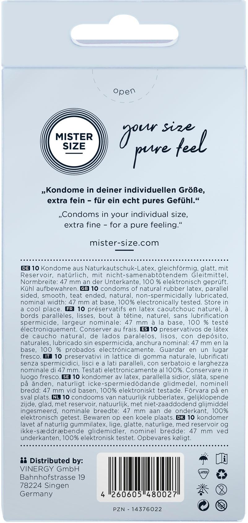 Produktbild MISTER SIZE Kondome XS (47mm) 2 von 9