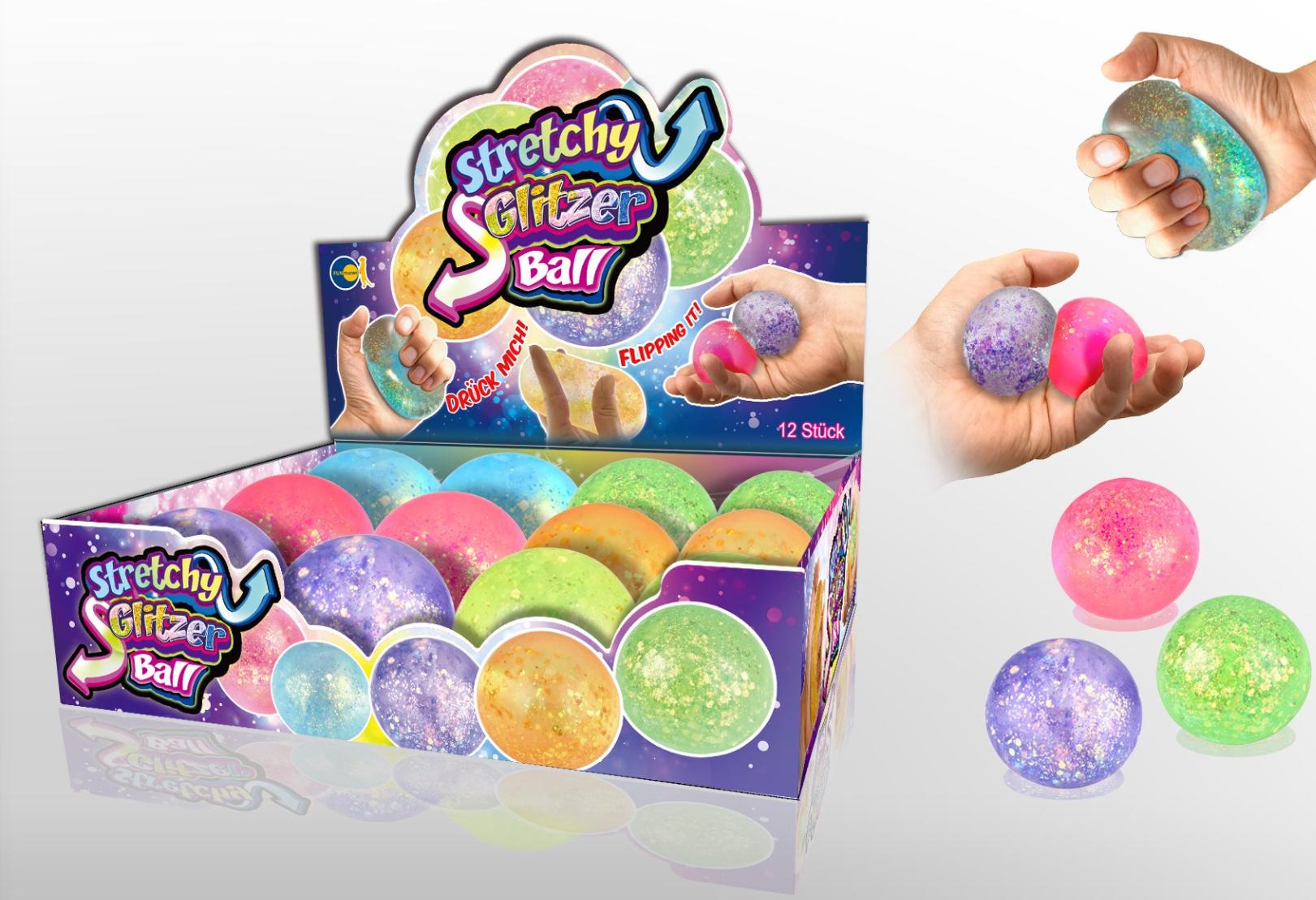 Produktbild Fun Trading - Stretchy Glitzer Ball, sortiert, 1 Stück 4 von 4