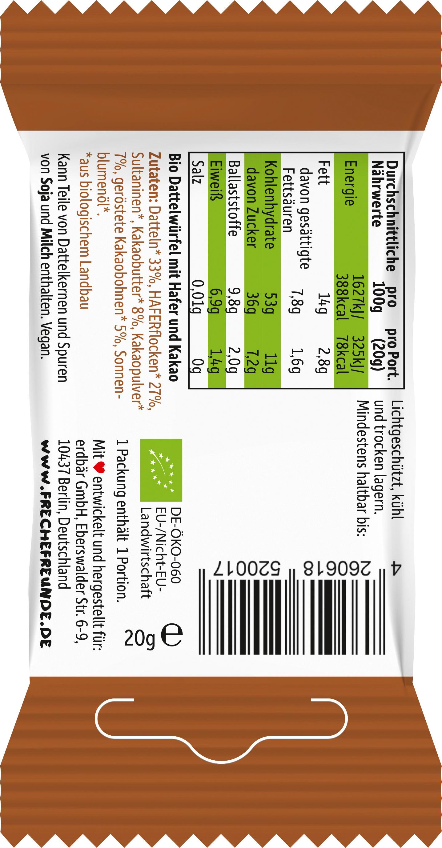 Produktbild Freche Freunde Bio Kakaowürfel 2 von 9