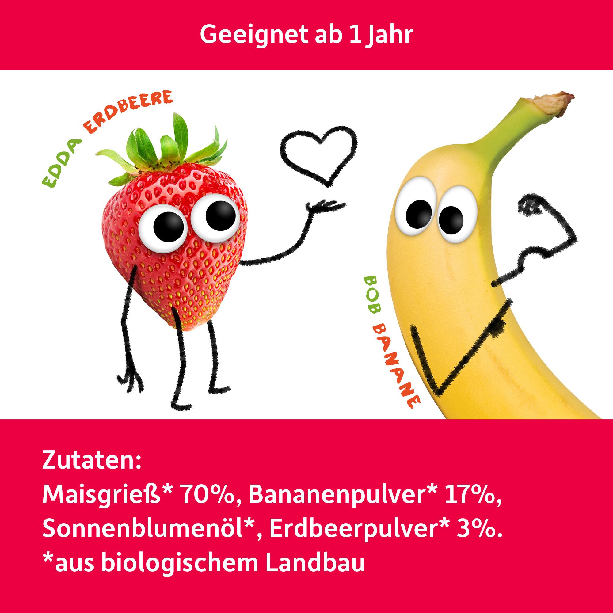 Produktbild Freche Freunde Bio Knusper-Herzchen Banane&Erdbeere 4 von 10