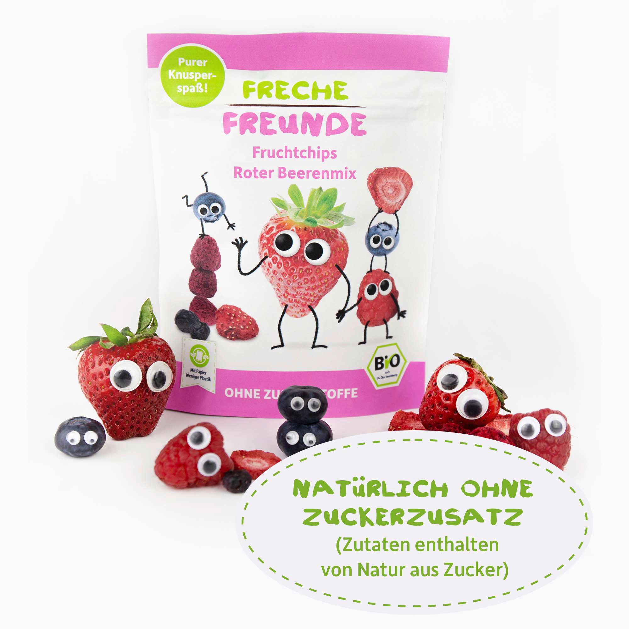 Produktbild Freche Freunde Bio Roter Beerenmix Fruchtchips 6 von 10