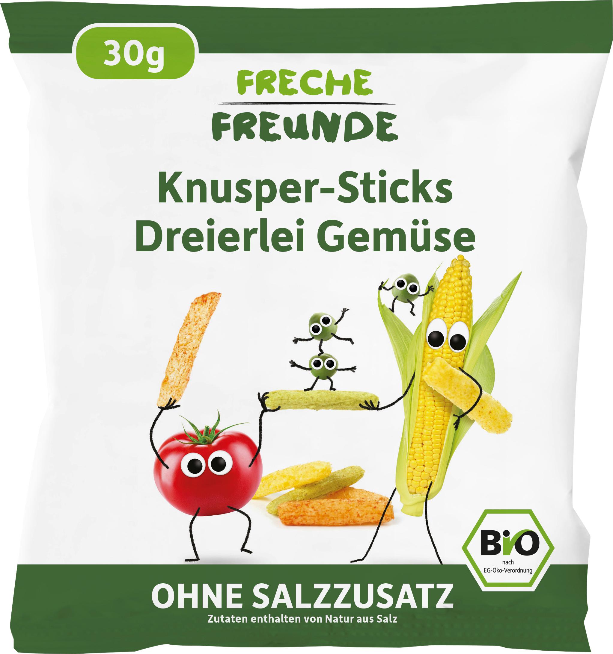 Freche Freunde Bio Knusper Sticks-Dreierlei Gemüse