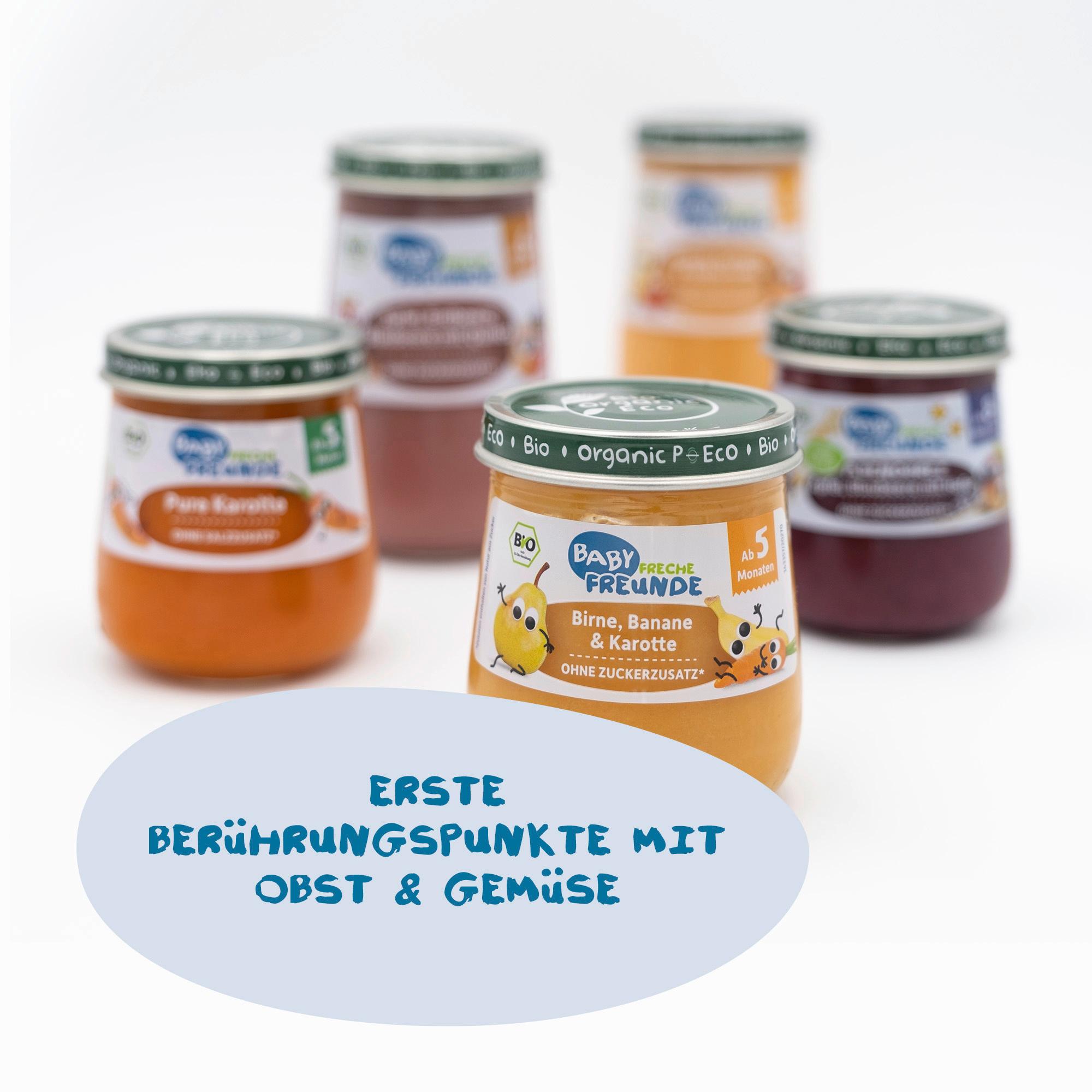 Produktbild Freche Freunde Bio Gläschen Birne, Banane&Karotte 5 von 13