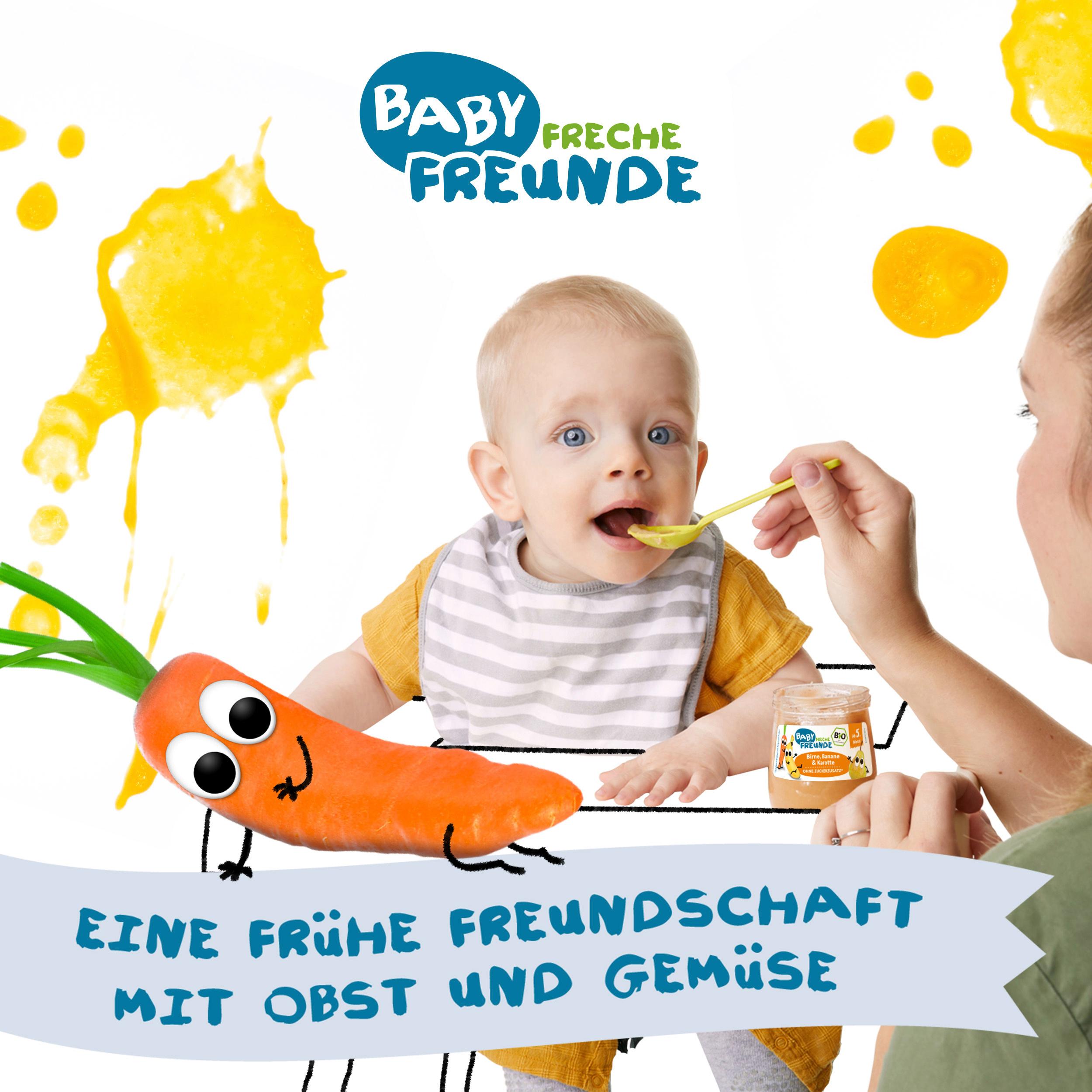 Produktbild Freche Freunde Bio Gläschen Birne, Banane&Karotte 12 von 13